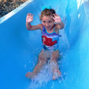 kiddie waterslide at splashdown vernon